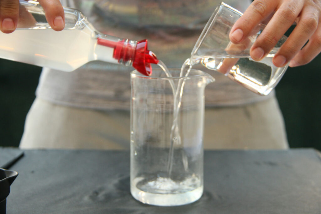 Технология разбавления спирта водой